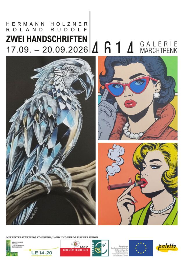 4614Galerie Marchtrenk: Zwei Handschriften: Holzner / Rudolf