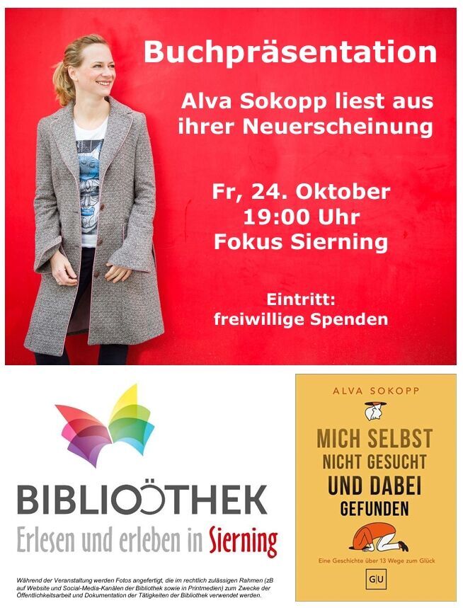 Buchpräsentation mit Alva Sokopp (geb. Binder) in Sierning: „Mich selbst nicht gesucht und dabei gefunden“