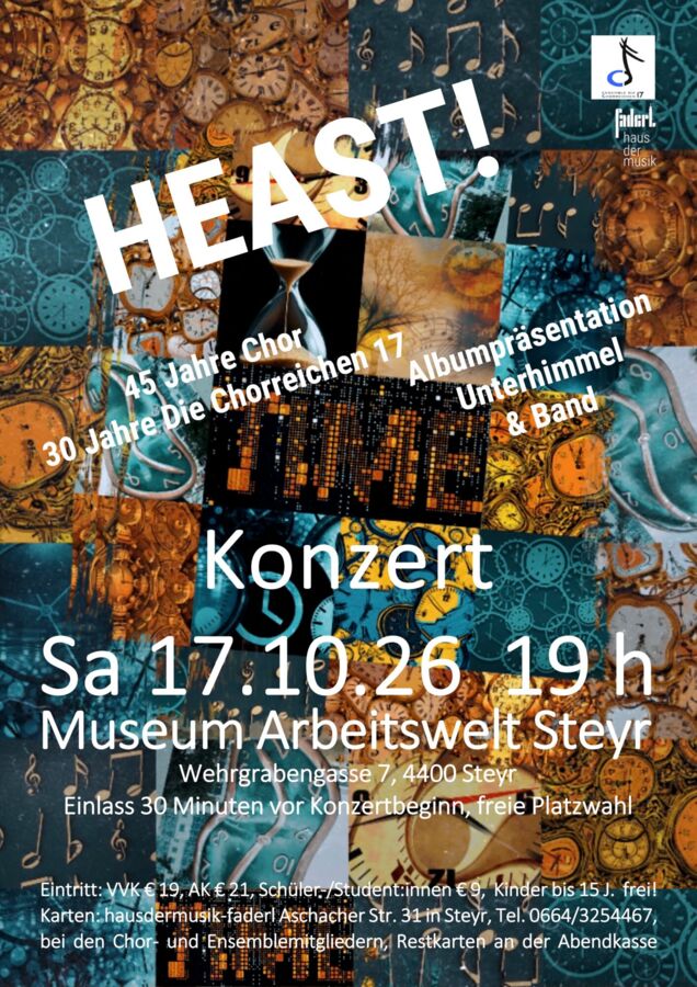 HEAST! Konzert der Chorreichen 17 mit Unterhimmel & Band
