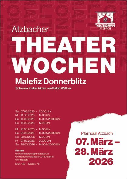 Atzbacher Theaterwochen 2026 „Malefiz Donnerblitz“