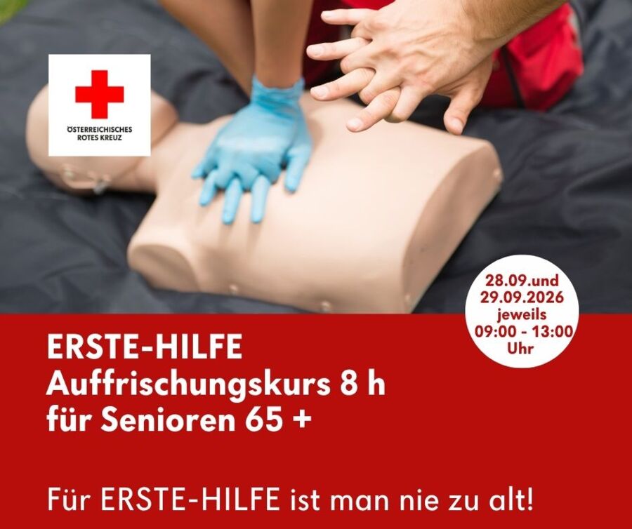 ERSTE-HILFE-AUFFRISCHUNGSKURS 8 h für Senioren 65+