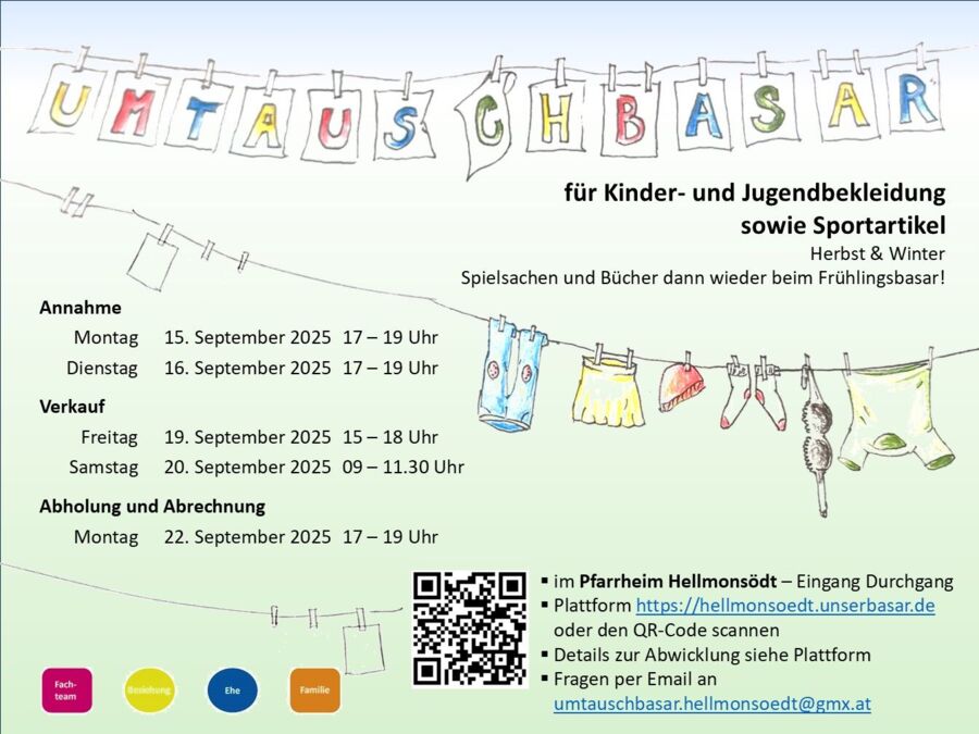 Umtauschbasar für Kinderkleidung und Sportartikel