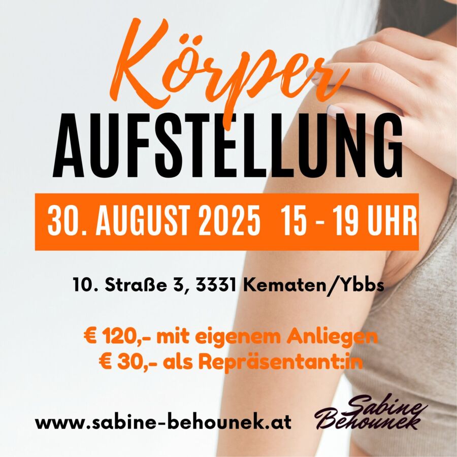 Gespräche mit deinem Körper - Körperaufstellung