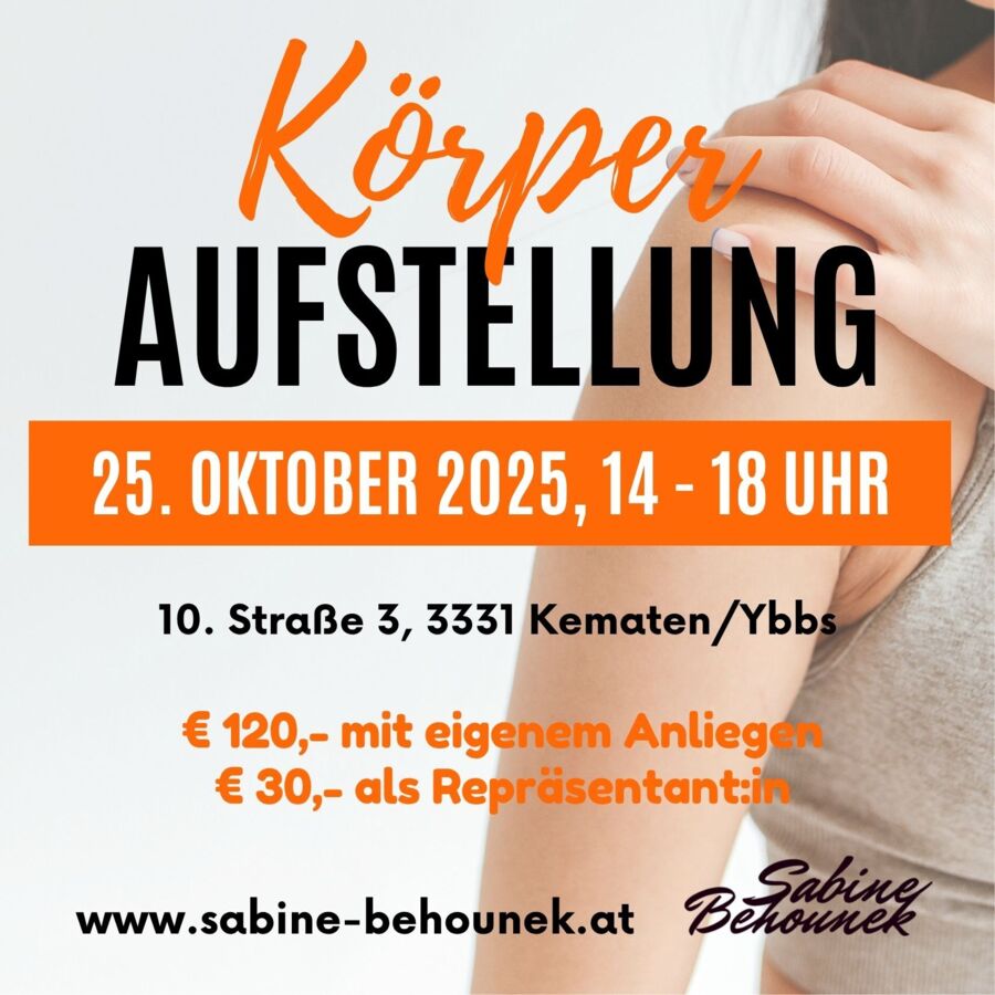 Gespräche mit deinem Körper - Körperaufstellung