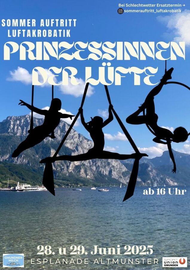 Luftakrobatik-Show am Traunsee