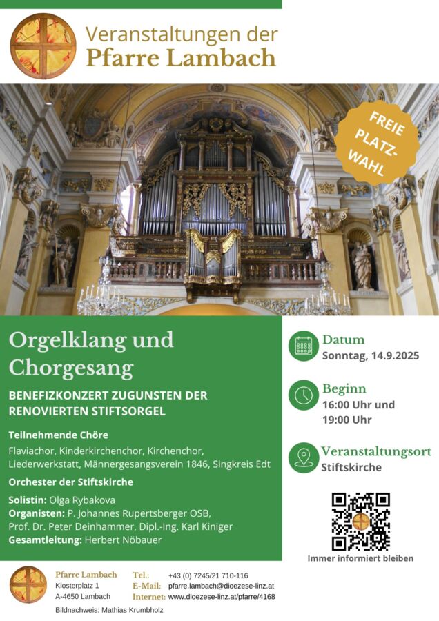 Orgelklang und Chorgesang