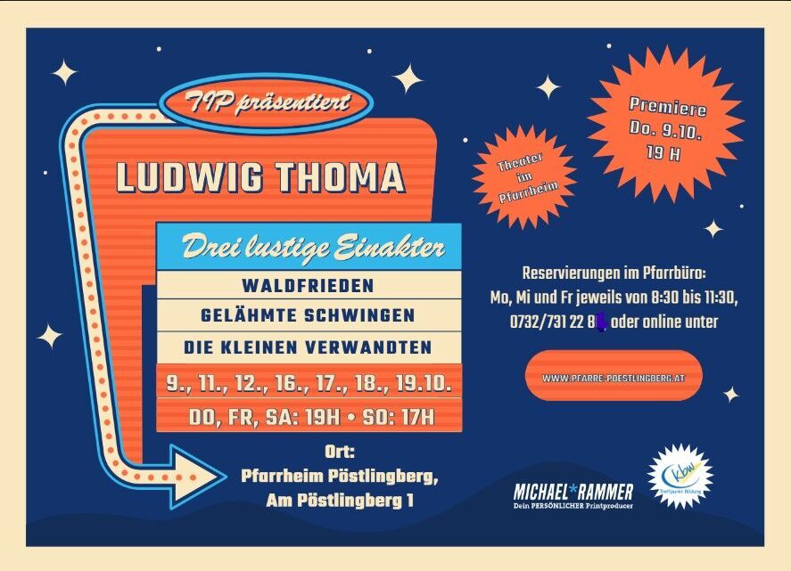 Ludwig Thoma, 3 lustige Einakter