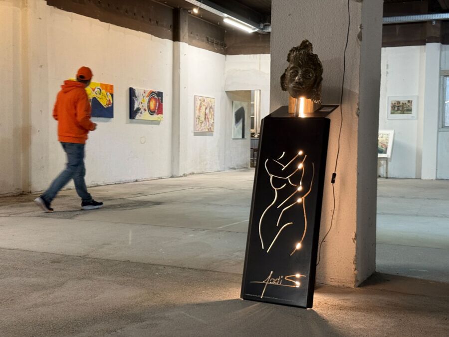 Finissage - Aufgeign mit Pinsel, Technik und Farbe