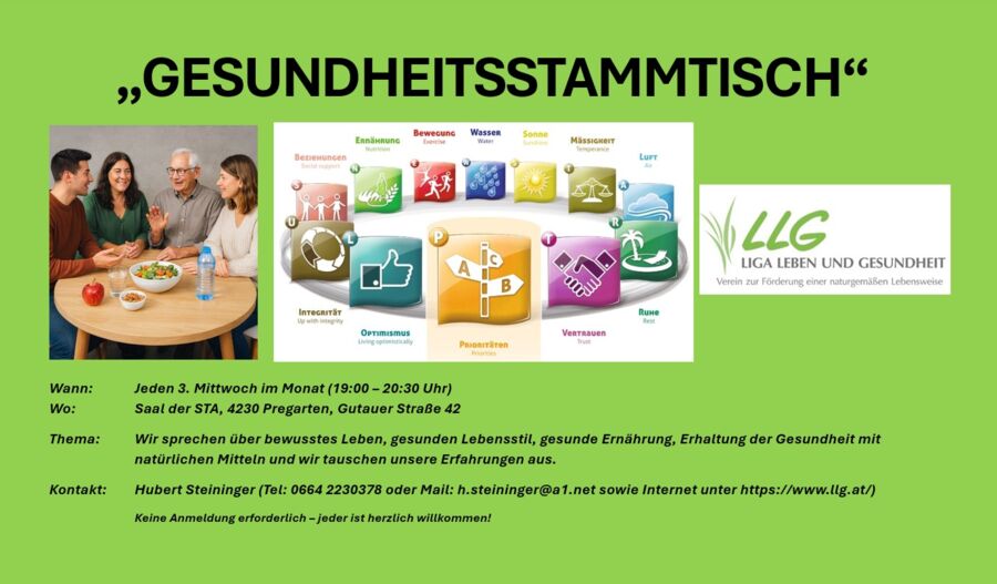 Pregarten: Gesundheitsstammtisch