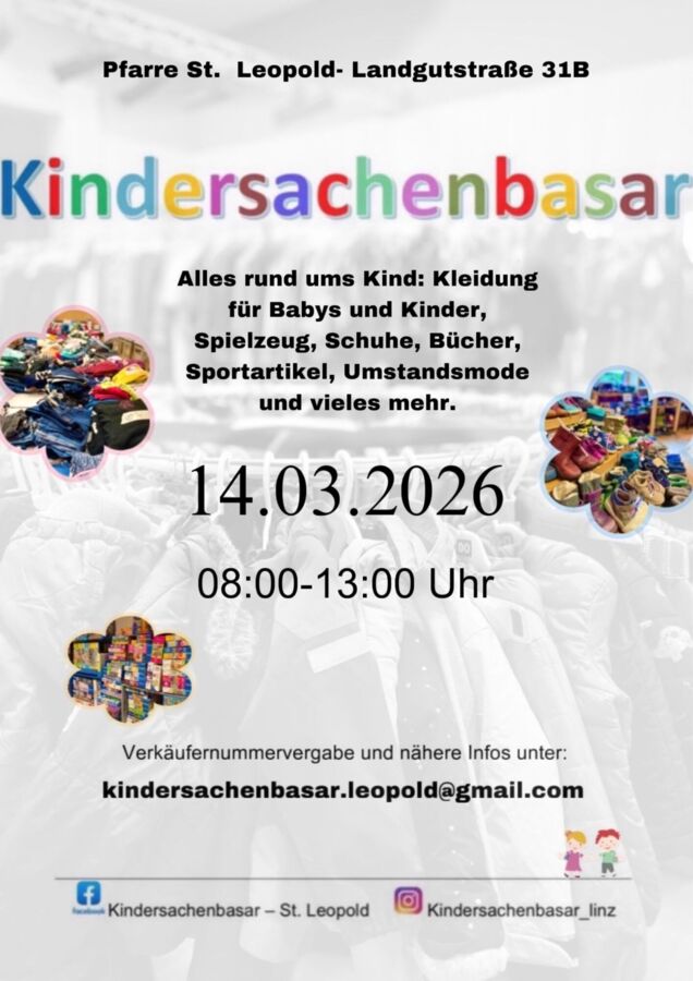 Kindersachenbasar am 14.03.2026