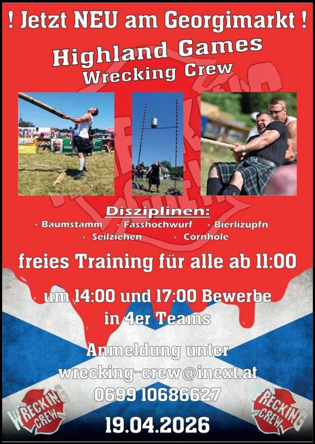 Highlandgames am Georgimarkt Wildenau