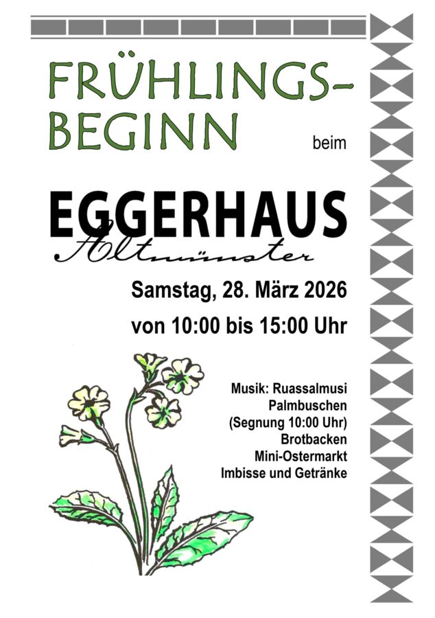 Frühlingsbeginn beim Eggerhaus
