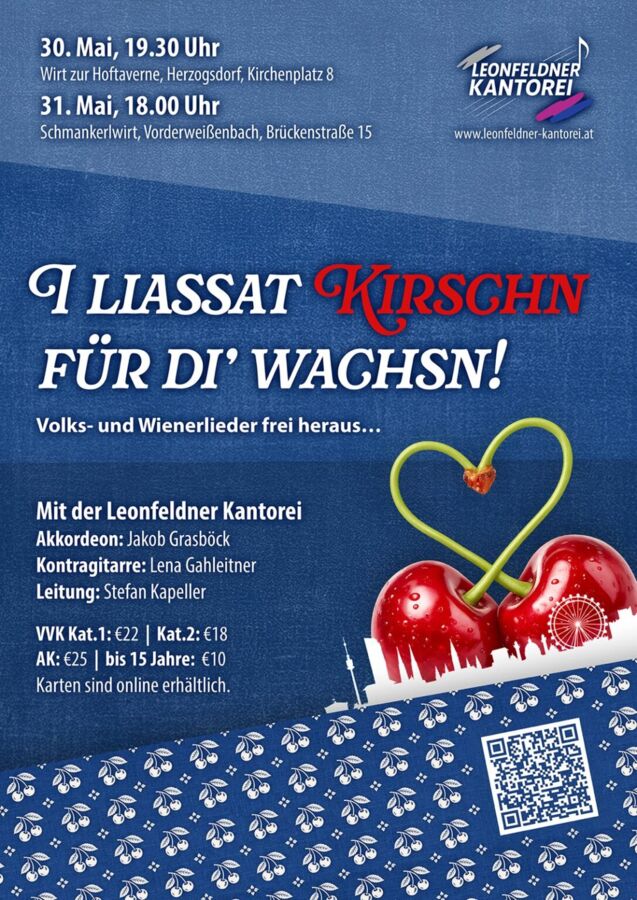 I liassat Kirschn für di‘ wachsn