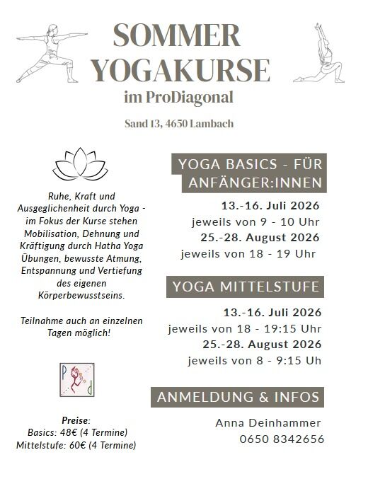 Sommer-Yogakurse