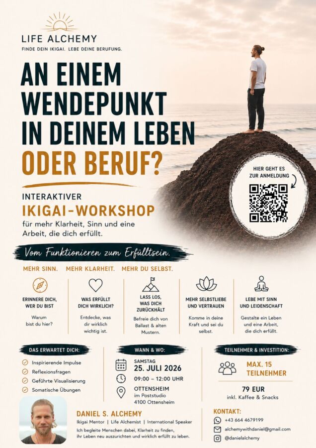 Workshop - An einem Wendepunkt in deinem Leben oder Beruf?