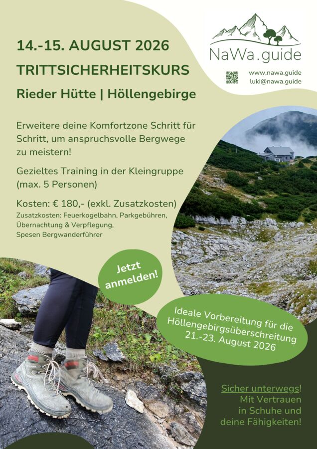 Trittsicherheitskurs (Rieder Hütte | Höllengebirge)
