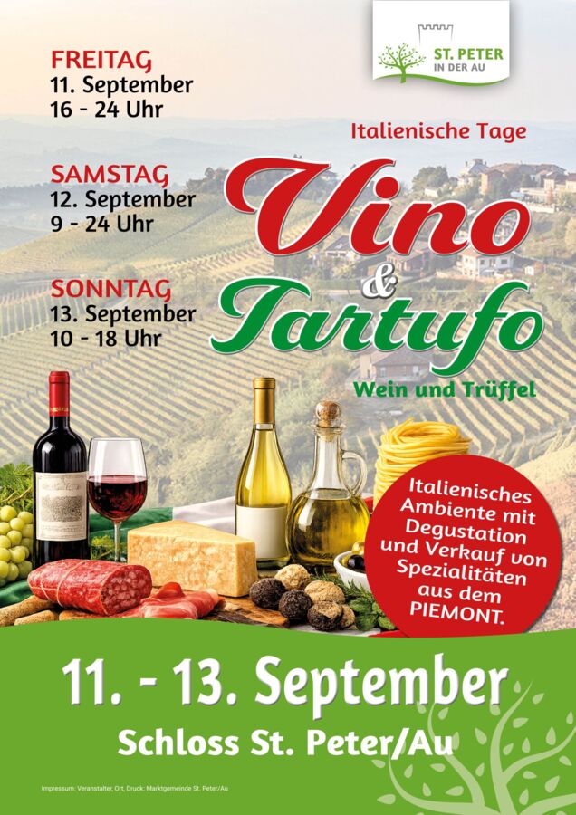 Italienische Tage im Schloss: Wein & Trüffel - Vino & Tartufo