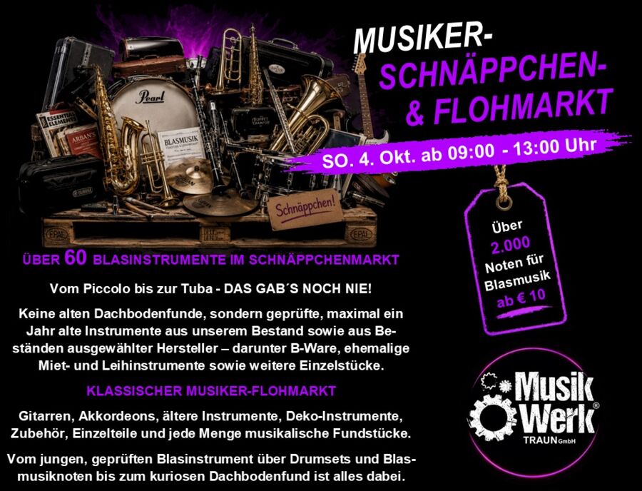 Musiker-Schnäppchen- & Flohmarkt