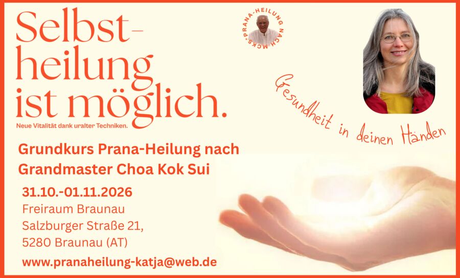 Grundkurs Prana-Heilung nach Grandmaster Choa Kok Sui