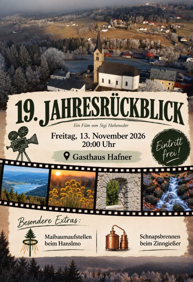 Jahresrückblick 2026 - Filmvorführung