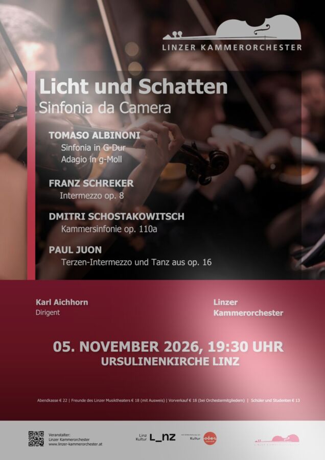 Sinfonia da Camera / Licht und Schatten / Konzert des Linzer Kammerorchesters