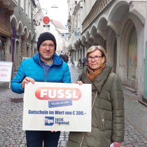 STEYR. 100 Euro-Gutschein der Fussl Modestraße