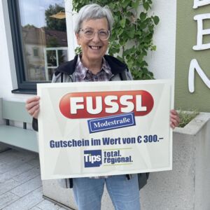 AMSTETTEN. Tips verlost 1x100 Euro Warengutschein der Fussl Modestraße