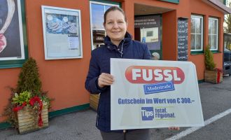 SCHÄRDING. 1 x 100 Euro Warengutschein der Fussl Modestraße