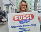 RIED. 1 x 100 Euro-Warengutschein der Fussl Modestraße im Rahmen der Glücksengerl-Aktion zu gewinnen