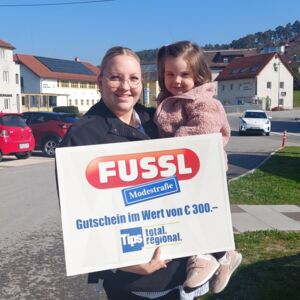 FREISTADT. Tips-Glücksengerl: 100 Euro-Gutschein der Fussl Modestraße