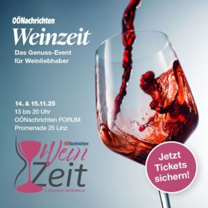 Linz. 5x2 Freikarten für Weinzeit - Das Genuss-Event für Weinliebhaber
