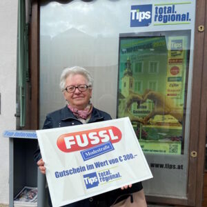 BRAUNAU. 1x100-Euro-Gutschein von der Fussl Modestraße
