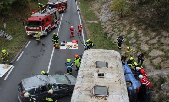 Herbstübung der Feuerwehr Perg
