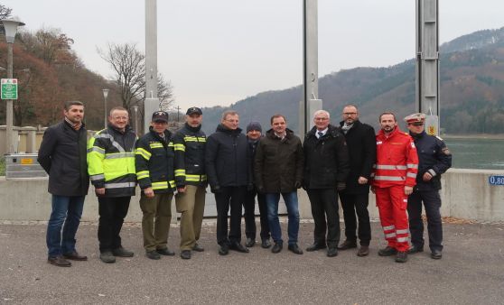 Länderübergreifende Hochwasserschutzübung an der Donau