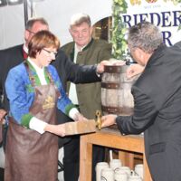 Bockbieranstich bei der Brauerei Ried