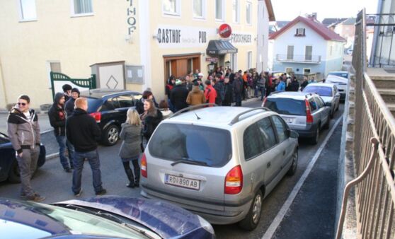 Demonstration gegen Parkverbot