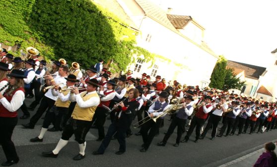 Sternmarsch zum Kick Off zum Bezirksmusikfest 2020 in Arnreit
