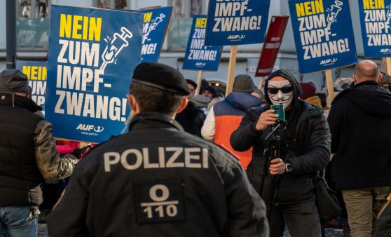 Demo gegen Impfpflicht und Covid-Maßnahmen in Linz