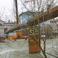 Brückenschluss beim Ennssteg