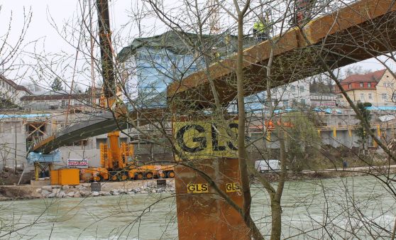 Brückenschluss beim Ennssteg