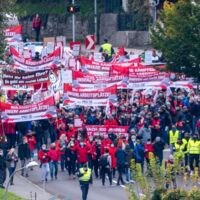 MAN Steyr: Warnstreik und Kundgebung