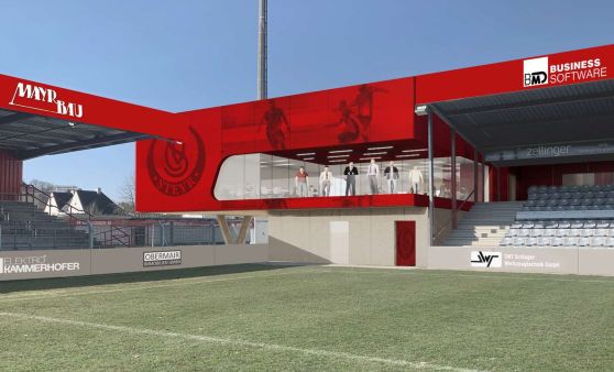 Stadion-Umbau BMD Vorwärts Steyr