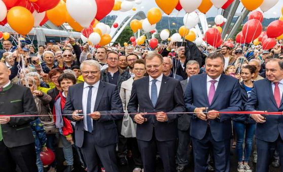 Eröffnung Neue Eisenbahnbrücke Linz