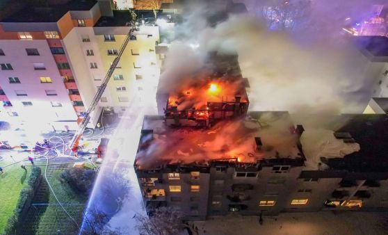 Großbrand in Linz-Kleinmünchen