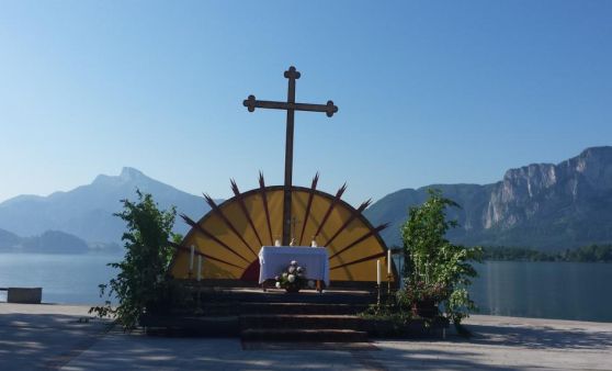Fronleichnamsprozession in Mondsee