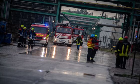 Großübung in der Raffinerie Burghausen