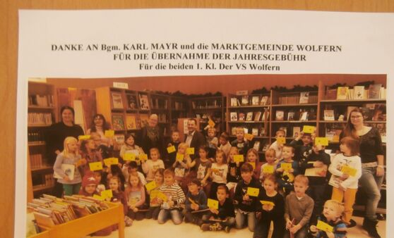 Überreichung Jahreskarten 1 Kl. VS Wolfern