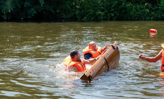 Sautrogrennen im Schwertberger Park