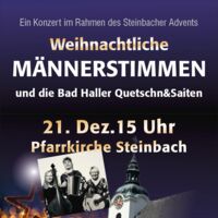 Adventkonzert mit dem MGV Grünburg-Steinbach