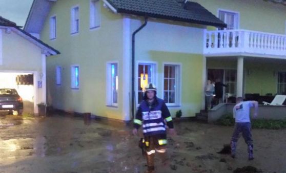 Überschwemmung in Ohlsdorf